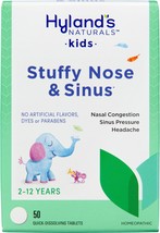Hyland&#39;s Naturals Kids Stuffy Nose &amp; Sinus Tablets, Cold &amp; Allergy Medicine for  - £8.44 GBP