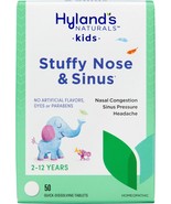 Hyland&#39;s Naturals Kids Stuffy Nose &amp; Sinus Tablets, Cold &amp; Allergy Medic... - £8.43 GBP