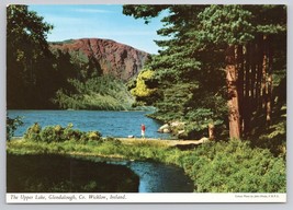 The Upper Lake Glendalough County Wicklow Ireland Scenic View Vintage Postcard - £10.80 GBP