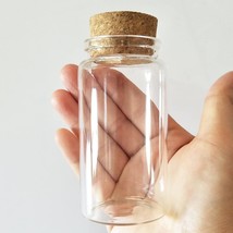 3Pcs 100Ml Small Glass Bottles Vials Jars Glass With Cork Stopper, 1.85X3.54Inch - £26.31 GBP