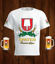 Spaten   Beer White T-Shirt, High Quality, Gift Beer Shirt - £25.09 GBP