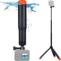 GEPULY Waterproof Telescopic Selfie Stick Floating Hand Grip Tripod for GoPro - £36.18 GBP
