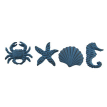 Zeckos Coastal Sea Life 4 Piece Cast Iron Drawer Pull Or Cabinet Knob Set - £19.69 GBP+
