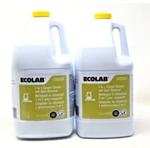 2 Bottles Ecolab 6102024 3-in-1 Carpet Cleaner and Spot Remover 1 Gallon... - $89.09