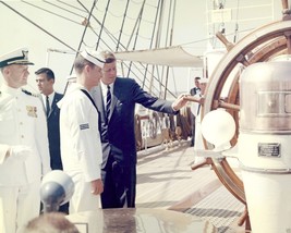President John F. Kennedy inspects USCGC Coast Guard ship Eagle - New 8x10 Photo - £6.92 GBP