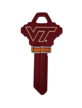 Virginia Tech Hookies NCAA College Team Schlage House Key Blank - £7.98 GBP