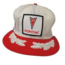 Pontiac Snapback Hat Signed By Rusty Wallace Made In Usa Red White  VTG ... - £31.57 GBP