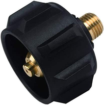 QCC1 Propane Adapter Gas Regulator Valve Fitting with Nut and 1/4 Inch M... - £13.11 GBP