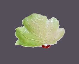 Royal Winton leaf-shaped serving dish in the style of Carlton Ware. Engl... - $44.69