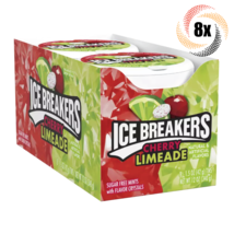 Full Box 8x Tins Ice Breakers Cherry Limeade Flavor | 50 Mints Per Tin | 1.5oz - £25.25 GBP