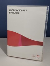 Adobe Acrobat 9 " Upgrade " Cd Standard Case + Disc + Key (Serial Number) - $39.59