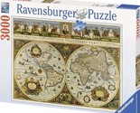 RAVENSBURGER 3000 PIECE PREMIUM PUZZLE 170548 Antique World Map 1665 NEW - £66.48 GBP