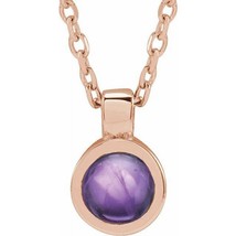 Amethyst Necklace in 14k Rose Gold - £352.05 GBP