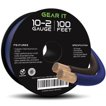 GearIT 10 Gauge Speaker Wire (100 Feet), Copper Clad Aluminum, CCA Thick Gauge C - £65.63 GBP