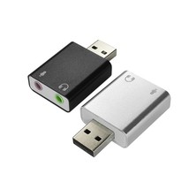 Usb To Audio External Stereo Sound Adapter With 3.5Mm Headphone And Microphone J - £14.18 GBP