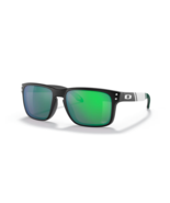 OAKLEY NFL Holbrook Sunglasses NY JETS OO9102-S655 Matte Black W/ PRIZM Jade - $118.79