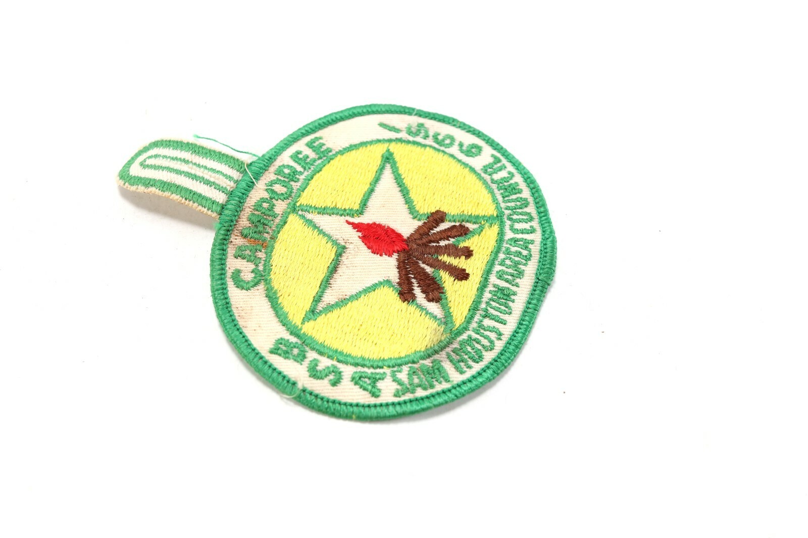 Vintage 1966 Sam Houston Area Council Camporee Boy Scout of America Camp Patch Item image 2