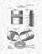 Can for Packing Butter Patent Print - Gunmetal - £6.28 GBP+