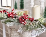 4&#39; Jingle Bell, Berry and Pine Garland by Valerie in - £154.87 GBP