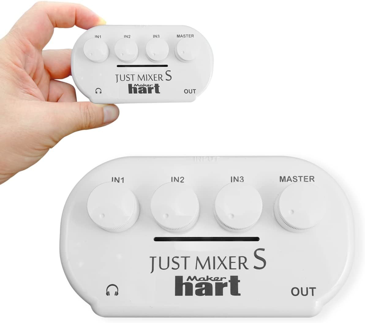 Maker Hart Just Mixer S Portable 3 Channels Stereo In Mini Audio Mixer/2... - $46.97