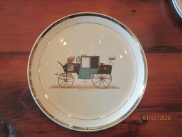 COUPE MUEL NO. 120 CARRIAGE ON 10 INCH PLATE WITH GOLD EDGING. - £11.21 GBP