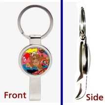 Original Donkey Kong art Pennant or Keychain silver tone secret bottle o... - $13.43