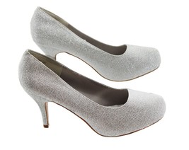 Dream Pairs Women Silver Sparkle Pump Size 9 - £15.29 GBP