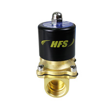 HFS 110V Ac 3/4&quot; Electric Solenoid Valve Water Air Gas, Fuels N/C - Brass - £31.46 GBP