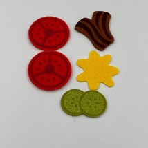 Melissa &amp; Doug Slice &amp; Stack Sandwich Counter 5 REPLACEMENT Felt Pieces - $15.99
