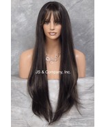 Long Brown Light Auburn mixed Wig Layered with Bangs and Center parting ... - $109.34 CAD