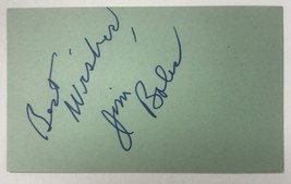 Jim Boles (d. 1977) Signed Autographed Vintage 3x5 Index Card - $29.99