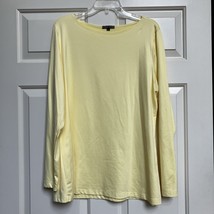 A&#39;nue Ligne Miami Womens Top Size L1  XL  Lemon Yellow Stretch Comfort B... - $11.88
