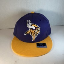 Minnesota Vikings Reebok Fitted Hat - Purple &amp; Gold Bill - Size 7-5/8 - ... - $19.99