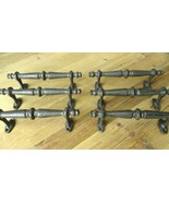 6 LARGE HANDLES RUSTIC CAST IRON BARN DOOR HANDLES SHED GATE PULLS DRAWE... - $41.99