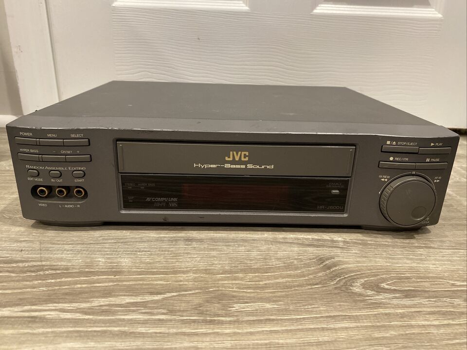 JVC HR J600U VCR Video Cassette Recorder VHS Hi-Fi Hyper Bass Sound CompuLink - $53.28