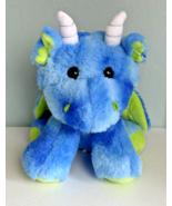 Peek-A-Boo Toys Plush Baby Dragon 11&quot; Sitting Blue Green White - $223.32 MXN