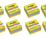 Post it Super Sticky Notes Cube, 3 in x 3 in, Bright Colors, 8 Cube - $23.99
