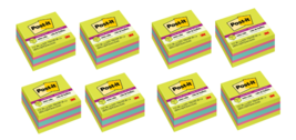 Post it Super Sticky Notes Cube, 3 in x 3 in, Bright Colors, 8 Cube - £18.97 GBP