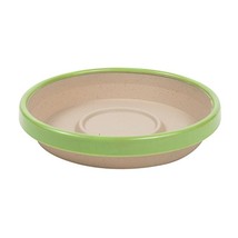 Bloem Terra Two-Tone Saucer Tray for Planters 8&quot; Taupe w/Honey Dew - £7.11 GBP