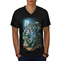 Zeus Old God Shirt Mythical Men V-Neck T-shirt - £10.34 GBP