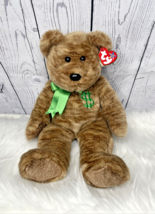 Ty Beanie Buddy 2002 Billionaire Brown Bear Dollar Sign Chest Weighted 14&quot; - $12.86