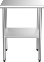 24&#39;&#39; x 24&#39;&#39; Stainless Steel Table for Prep &amp; Work with UnderShelf for Ki... - $136.99
