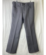 Vintage Wrangler 86GV Mens Size 34&quot;x28.5&quot; Gray Dress Slacks Western Cowb... - $32.57 CAD