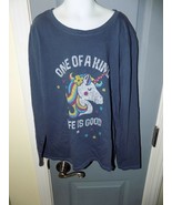 Life is Good One of A Kind Blue Long Sleeve Size XL (12/14) Girl&#39;s NWOT - £16.08 GBP