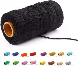 109 Yards 1.5mm 35 Colors Optional Macrame Cord Craft Macram Cotton Bake... - $11.91