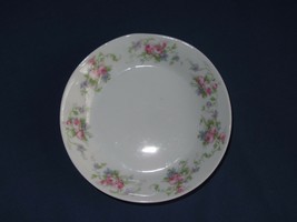 8 Small Berry Bowls Limoges Wm Guerin &amp; Co Vintage Rose Violets Flowers 5&quot; - £23.38 GBP