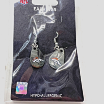 NFL Denver Broncos Official Team Fan Gear Tear Drop Dangle Earrings - £6.15 GBP