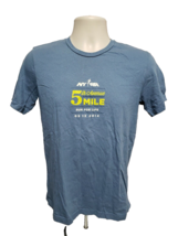 2014 NYRR 5th Avenue Mile Run For Life Adult Medium Gray TShirt - £11.68 GBP