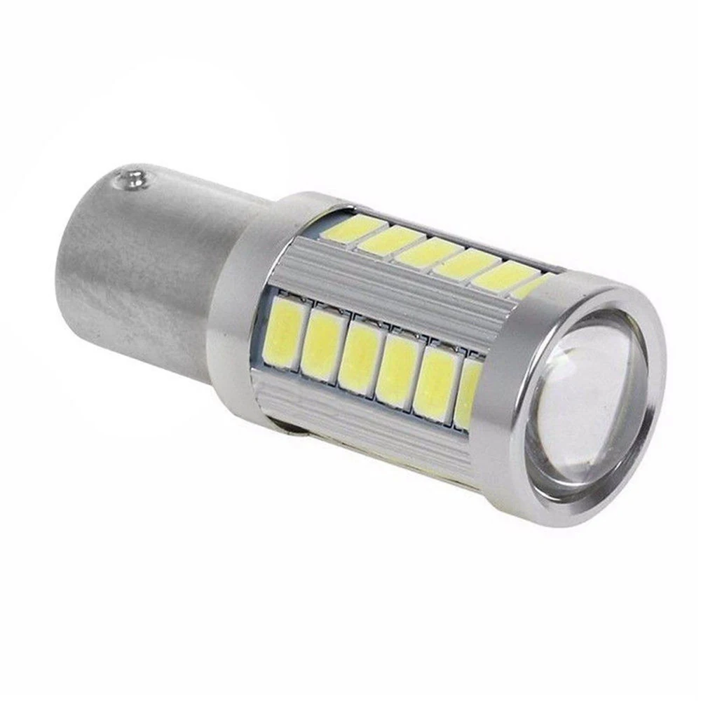 6500K Aluminum Car DRL Light Bulb White LED BA15S P21W 1156 Reversing Lamp 33- - £11.56 GBP