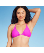 Juniors&#39; Triangle Bikini Halter Top - Xhilaration Pink / Violet M ( 4-6 ... - $13.00 CAD